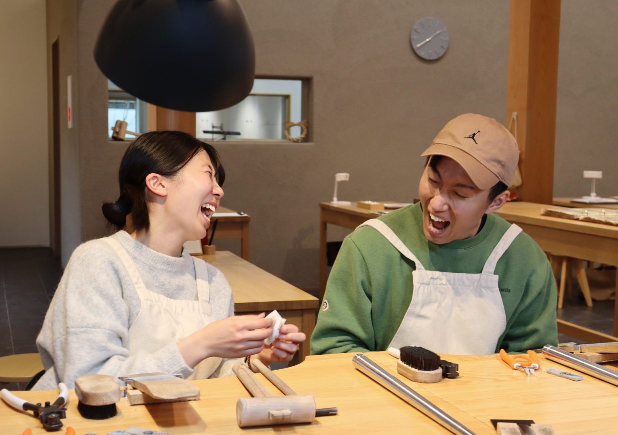 満面の笑顔